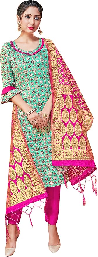 Women Kurta Palazzo Set with Dupatta | Kurti Pants Festive Traditional Dress Ready to Wear